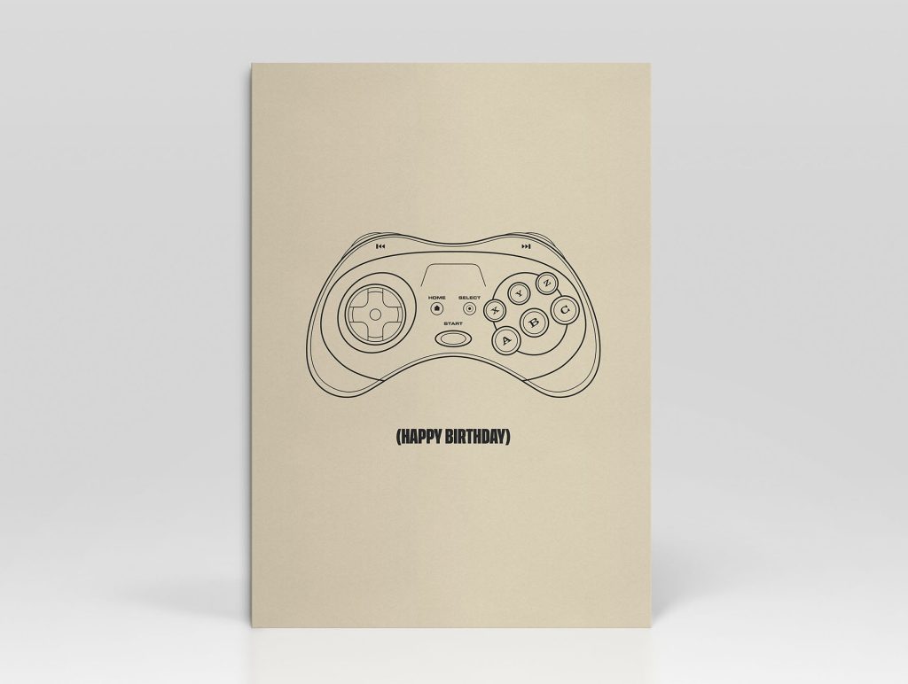 Birthday Card Controller Almond