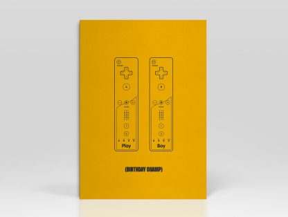 Birthday Card Controller Champ Yellow