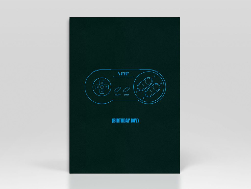 Birthday Card Controller Dark Green Background