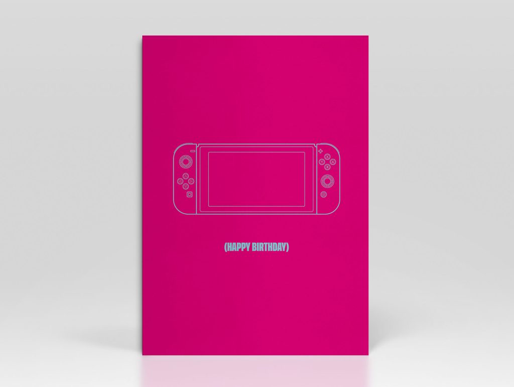 Birthday Card Controller Pink