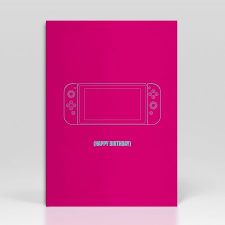Birthday Card Controller Pink