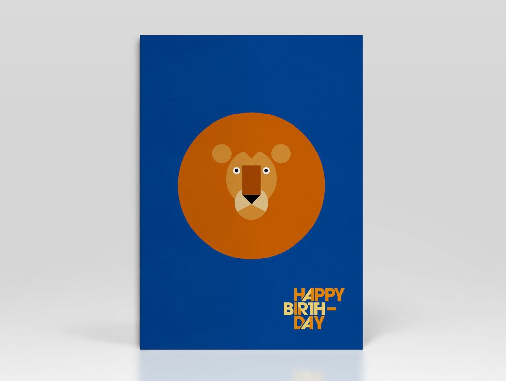 Birthday Card Lion