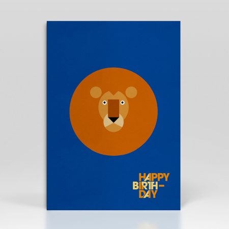 Birthday Card Lion