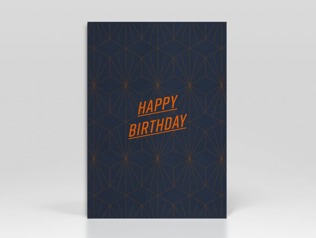 Birthday Card Pattern Flame