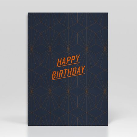 Birthday Card Pattern Flame