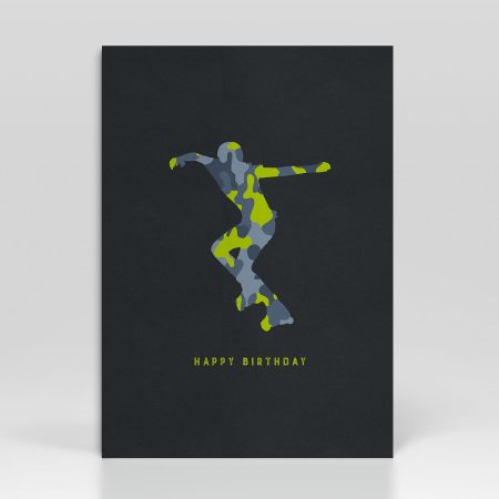 Birthday Card Extreme Sport Rollerblade