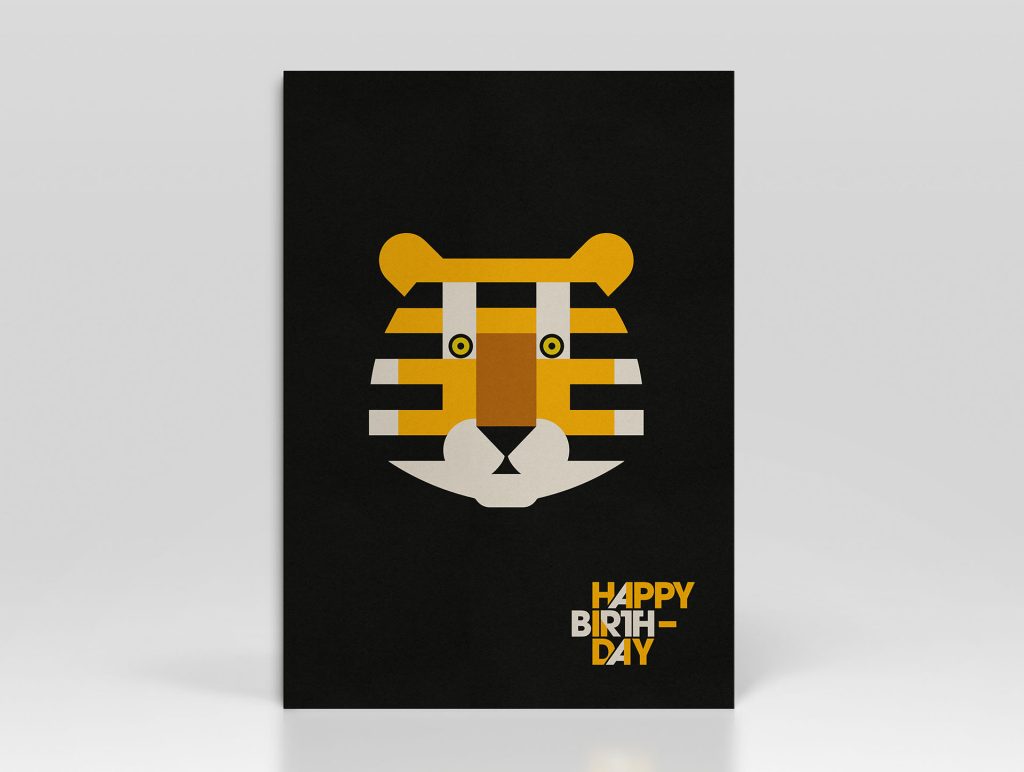 Birthday Card Tiger