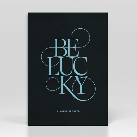 Greetings Card Be Lucky
