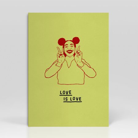 Greetings Card Diversity Love Is Love Girl
