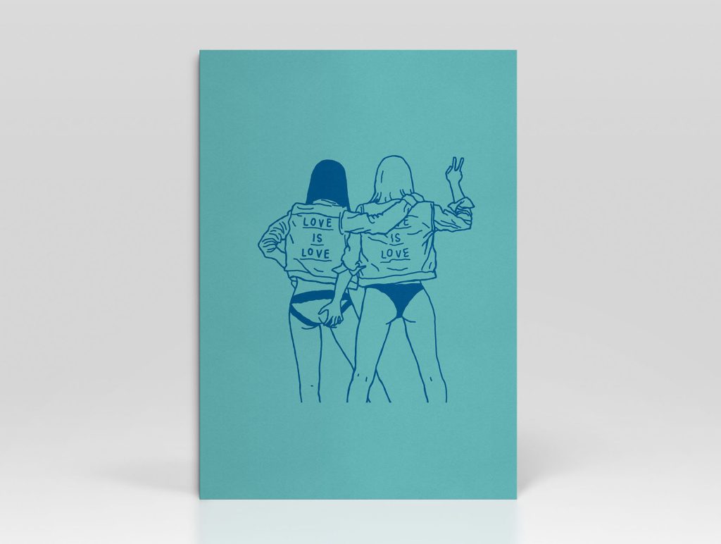 Greetings Card Diversity Love Is Love Knickers