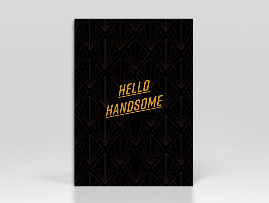 Greetings Card Hello Handsome