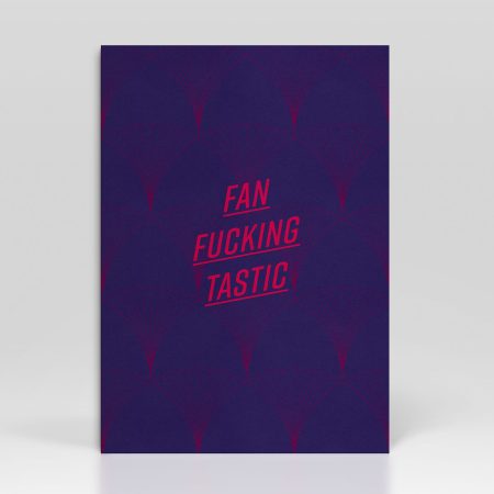 Greetings Card Pattern Fan Fucking Tastic