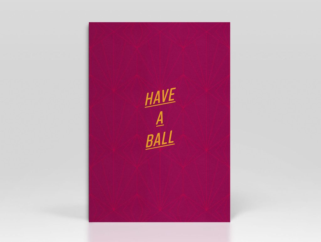 Greetings Card Pattern Have-a-ball