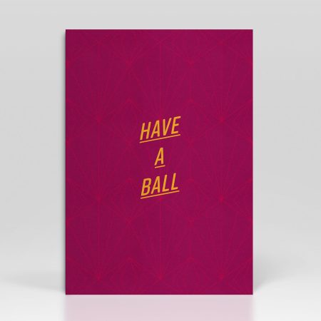 Greetings Card Pattern Have-a-ball