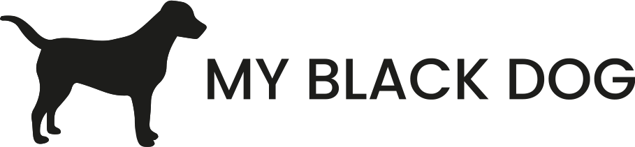 My black dog charity logo black