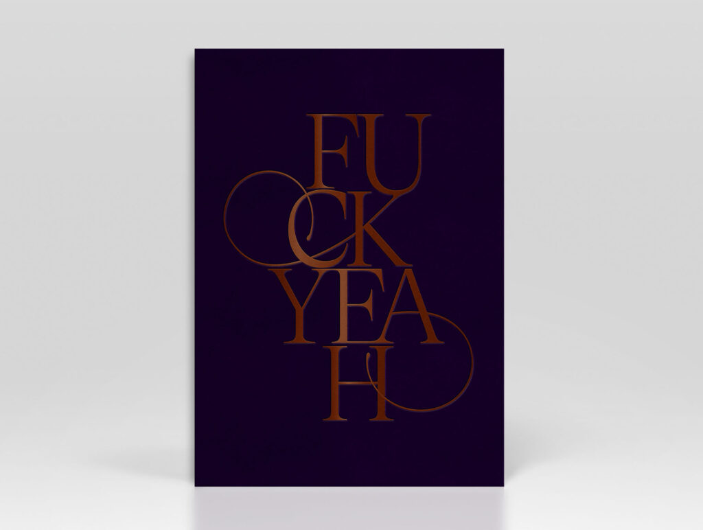 Greetings-Card-FuckYeah-copper-foil