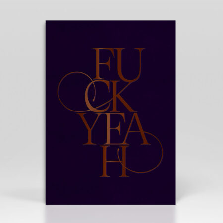 Greetings-Card-FuckYeah-copper-foil