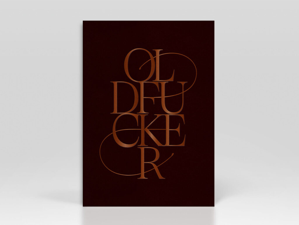 Greetings-Card-OldFucker-copper-foil