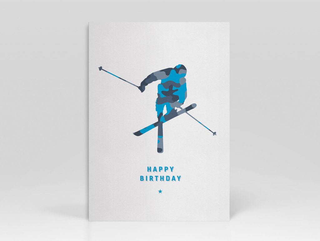 Sport-Birthday-Card-Ski